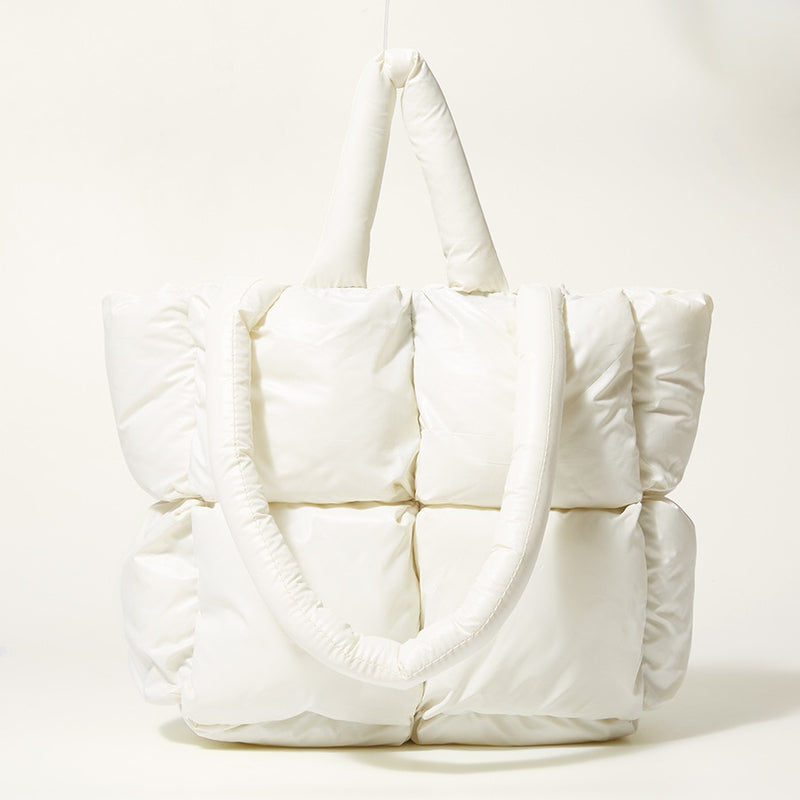 Bolsa puffer acolchoada luxuosa