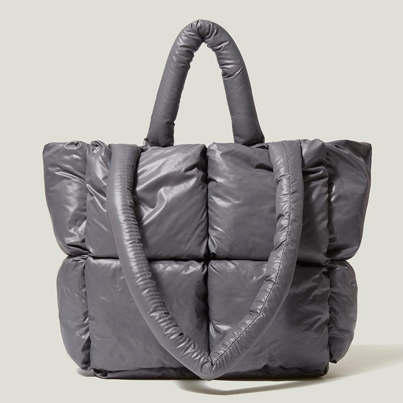 Bolsa puffer acolchoada luxuosa