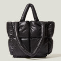 Bolsa puffer acolchoada luxuosa