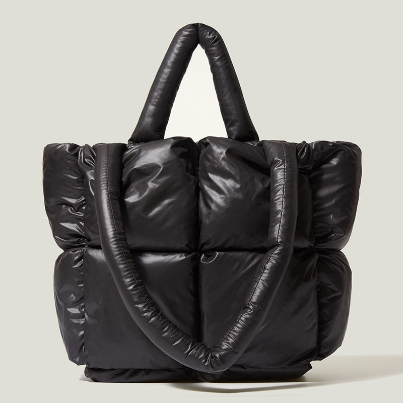 Bolsa puffer acolchoada luxuosa