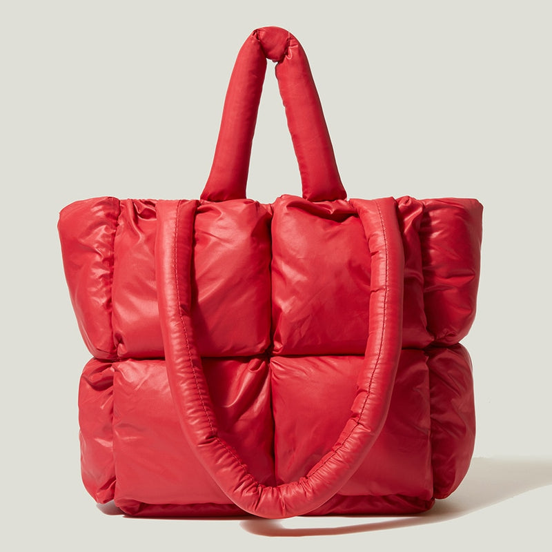Bolsa puffer acolchoada luxuosa