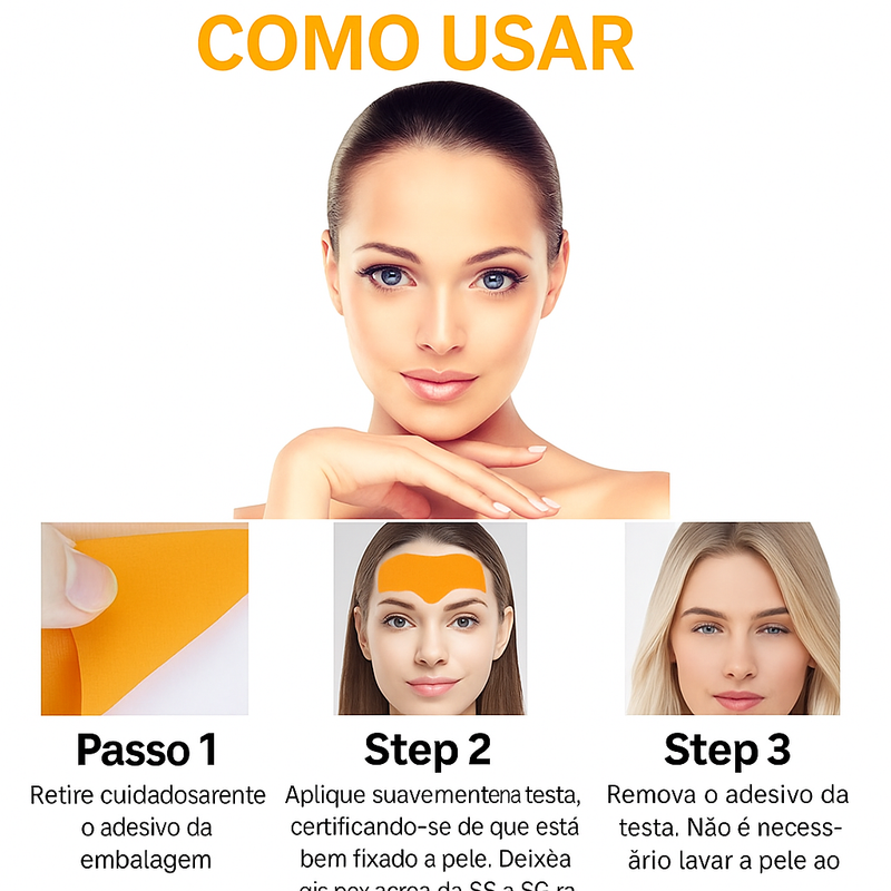 Adesivo para Rugas na Testa - Eelhoe