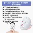 Mascara Led facial 7 cores - Fototerapia Rejuvenescedora Para Sua Pele