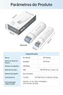 Derma Stamp 120 Agulhas | Microneedling Profundo para Crescimento Capilar e Rejuvenescimento da Pele