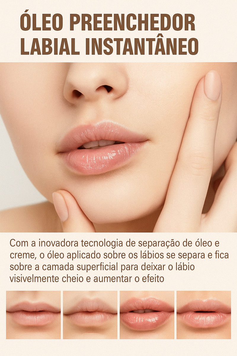 Gloss labial Lip Plumper de Mel – Volume e Hidratação