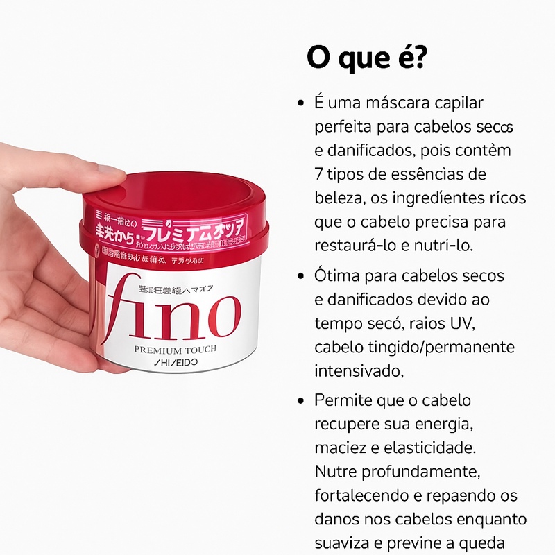 Máscara Capilar Fino Concentrado – Hidrata, Repara e Reduz o Frizz
