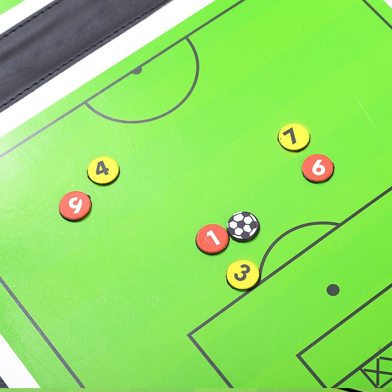 Placa prancheta tática magnética dobrável para treino de futebol