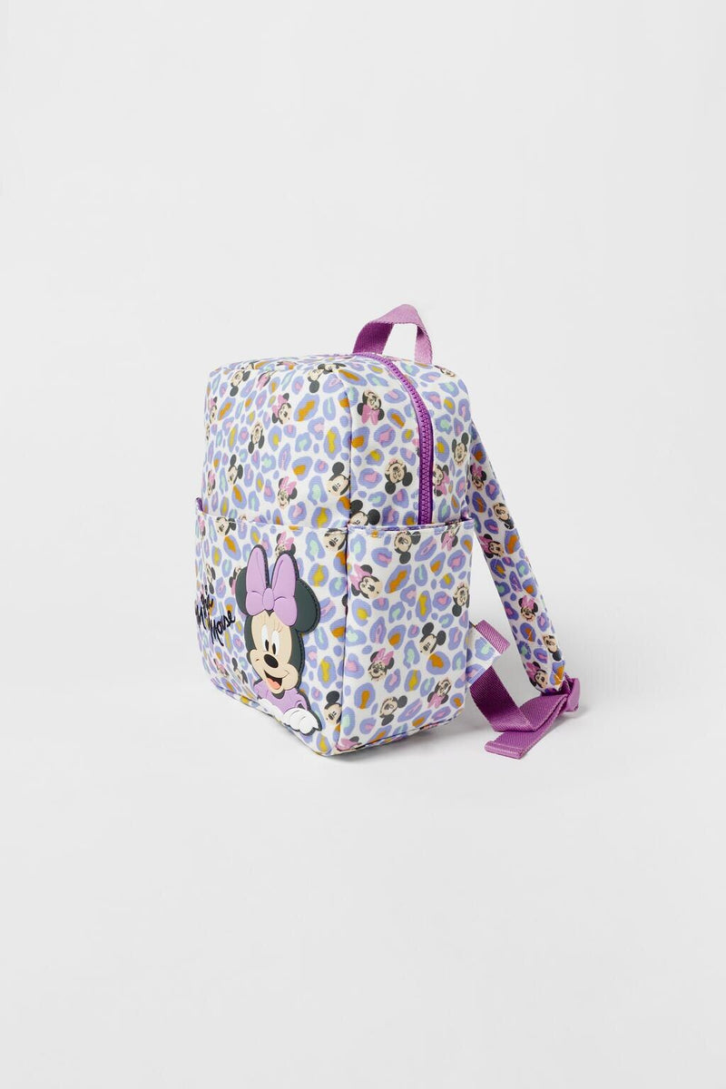 Mochila bolsa infantil Minnie colorida desenho animado