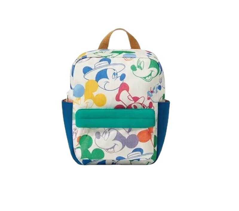 Mochila infantil impressa dos desenhos animados da disney com Mickey colorido