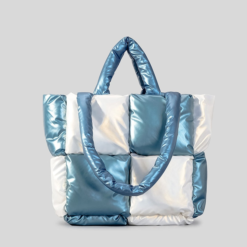 Bolsa puffer acolchoada luxuosa