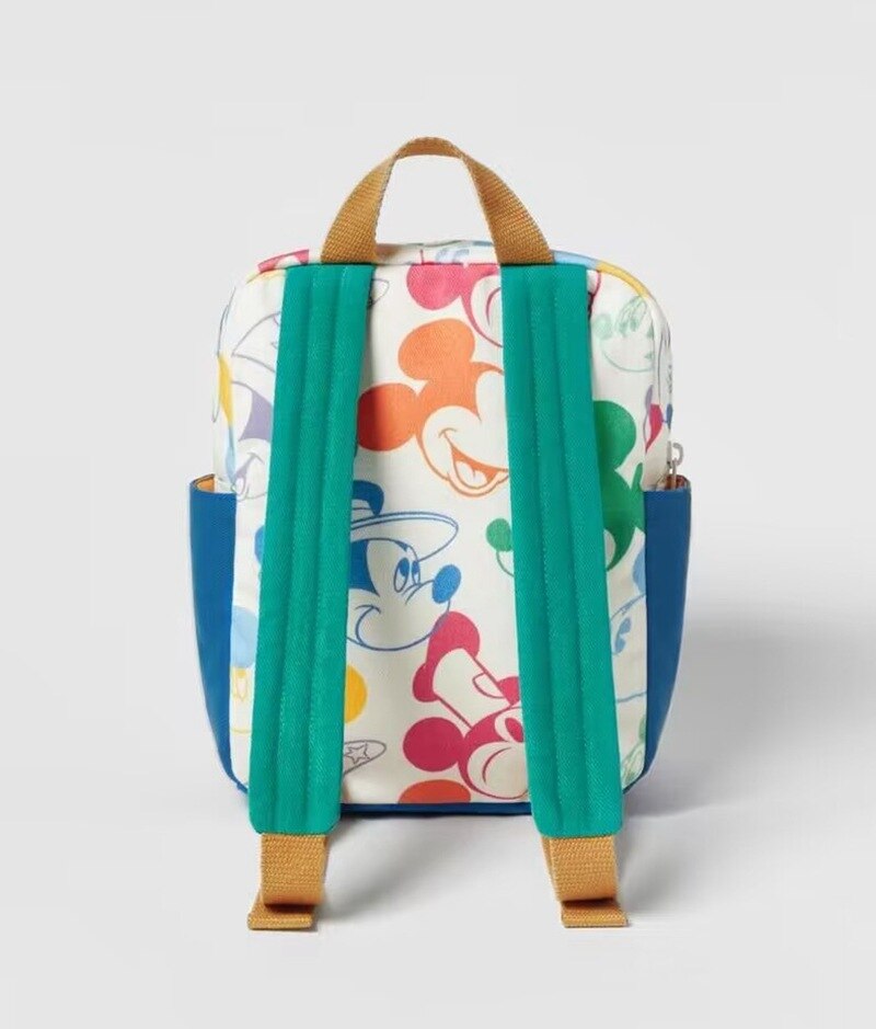 Mochila infantil impressa dos desenhos animados da disney com Mickey colorido