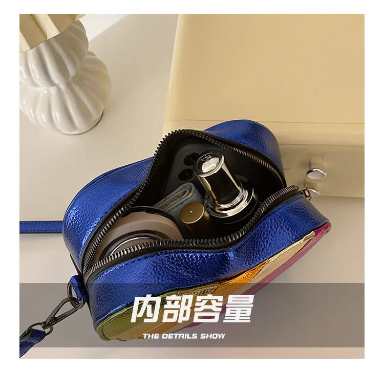 Bolsa Coração Rainbow Mini Dopamine– Estilo Colorido e Design Exclusivo