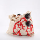 Bolsa tiracolo luxuosa vintage de algodão