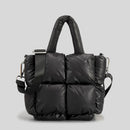 Bolsa puffer mini acolchoada luxuosa
