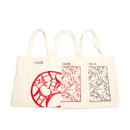 Bolsa tiracolo luxuosa vintage de algodão