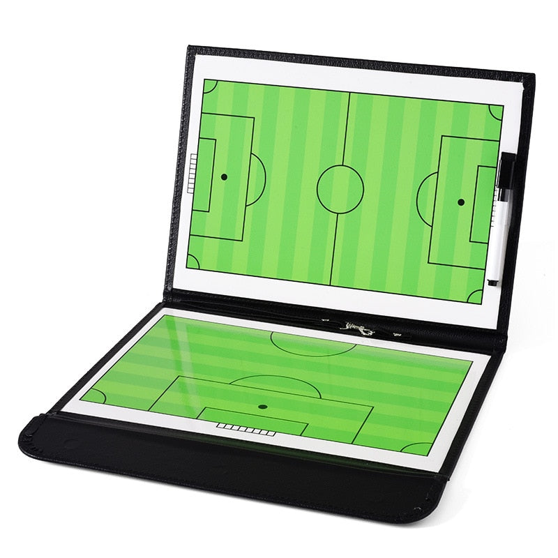 Placa prancheta tática magnética dobrável para treino de futebol