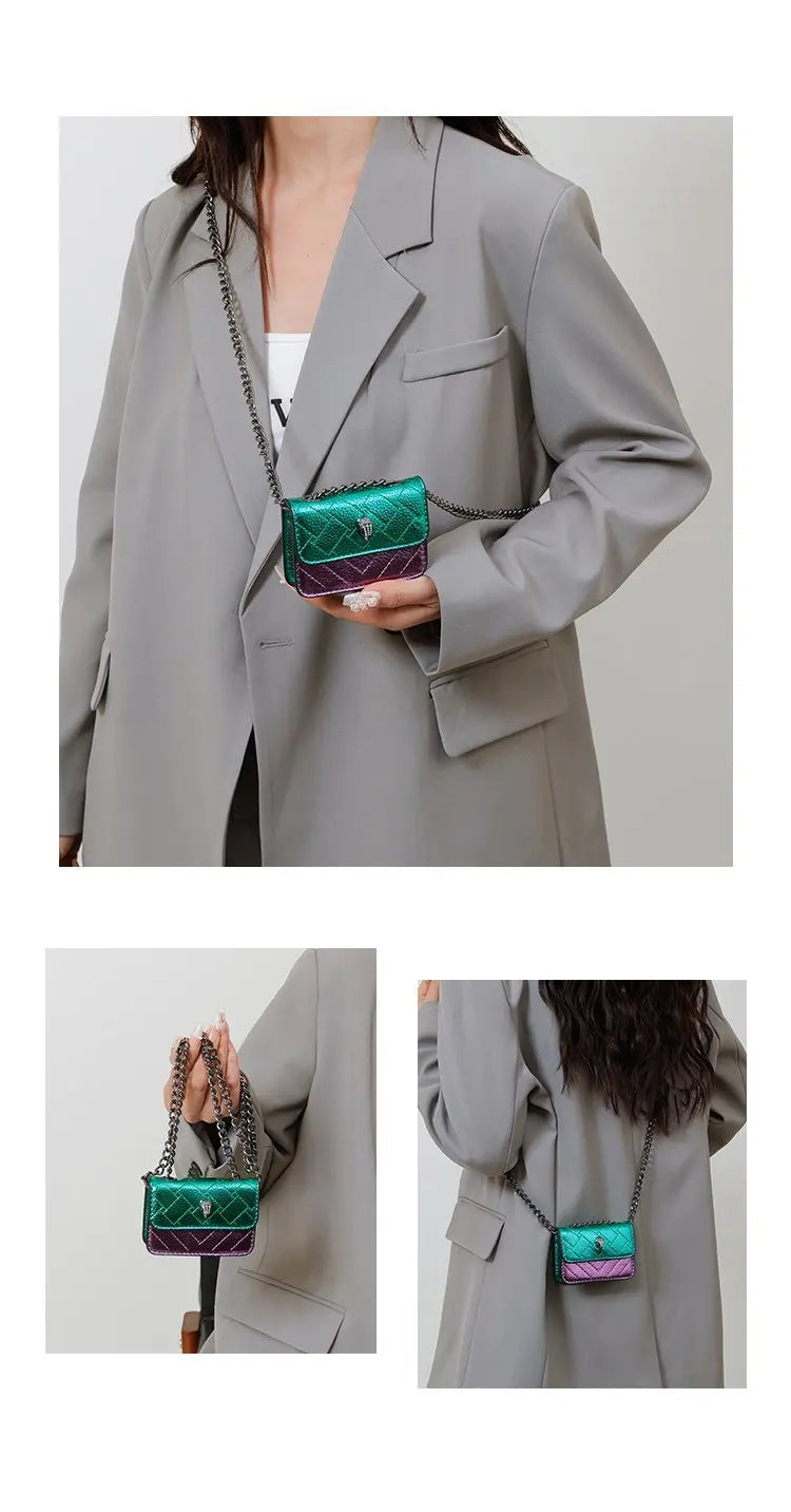 Bolsa Mini dopamine — Transversal com Corrente, Compacta e Cheia de Charme!