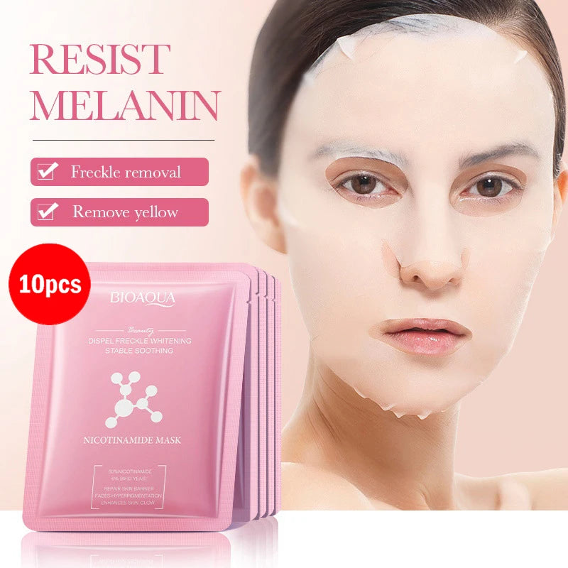 BIOAQUA Máscara Facial com Ácido Hialurônico, Retinol e Extrato de Caracol e cúrcuma