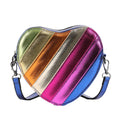 Bolsa Coração Rainbow Mini Dopamine– Estilo Colorido e Design Exclusivo