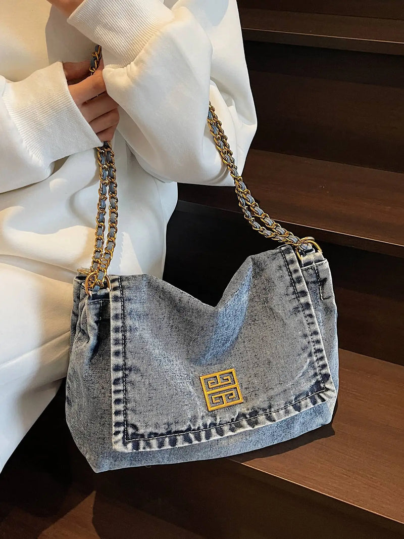 Bolsa jeans corrente 