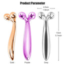 Massageador roller Y 3d e pedra Guasha para lifting