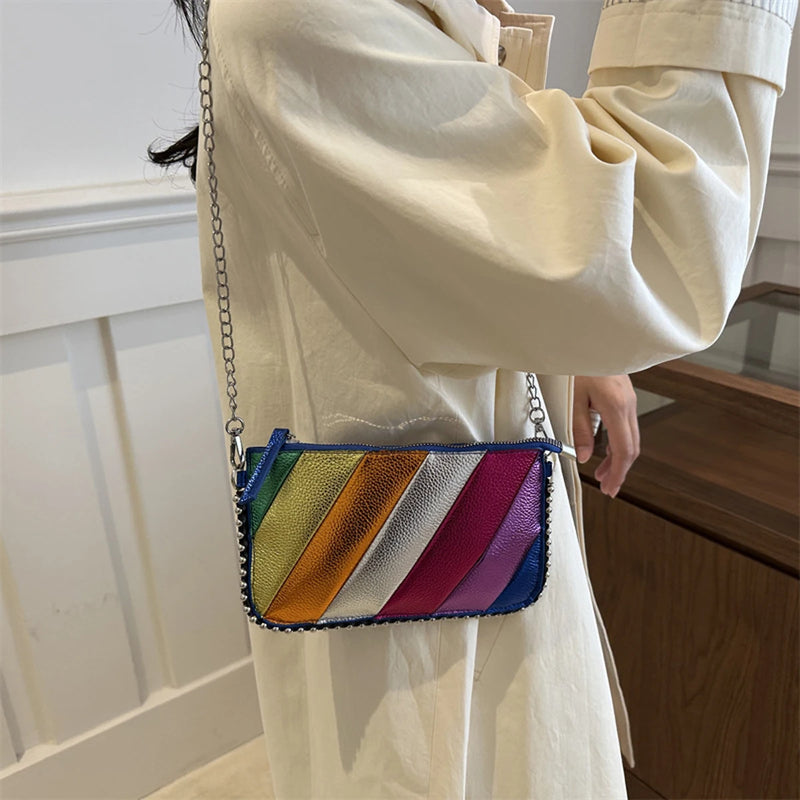 Bolsa Rainbow Color dopamine – Estilo Único, Cores Vibrantes e Design que Encanta!