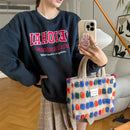 Bolsa Retro Plush Dots – Estilo Fofo, Toque Macio e Muito Espaço