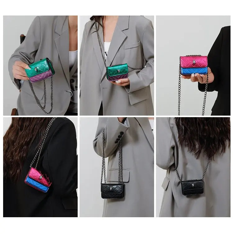 Bolsa Mini dopamine — Transversal com Corrente, Compacta e Cheia de Charme!