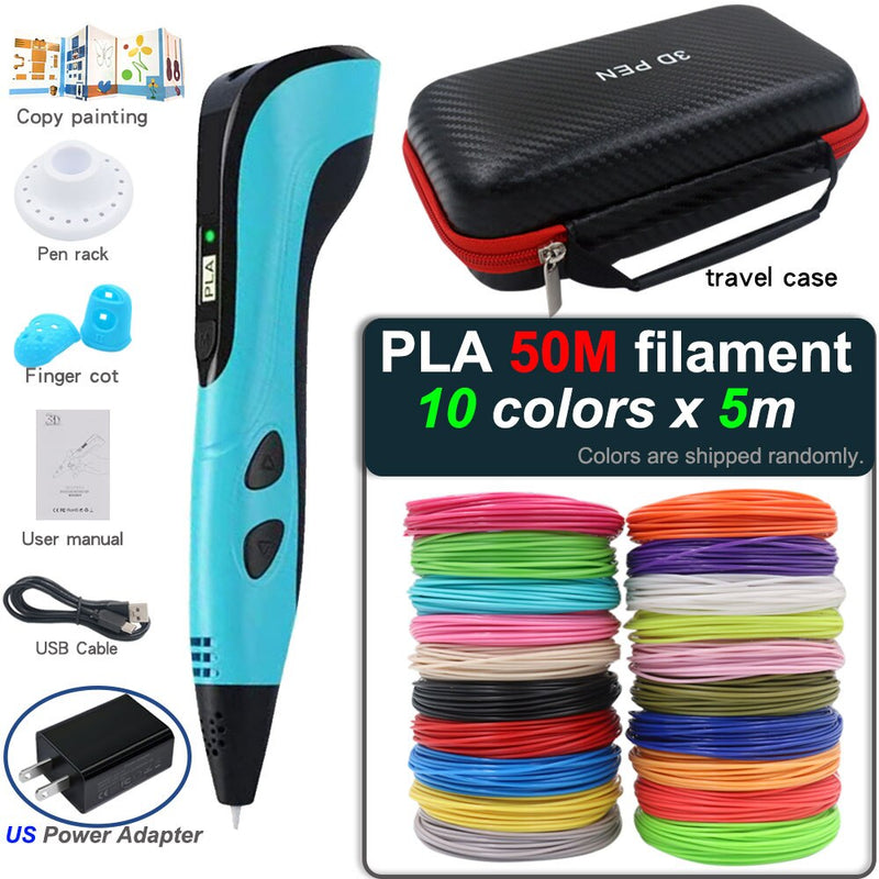 Caneta de impressão 3D com tela LCD para crianças