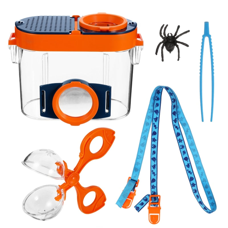 Kit aventureiro de exploração e aprendizagem de insetos