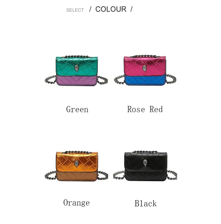 Bolsa Mini dopamine — Transversal com Corrente, Compacta e Cheia de Charme!