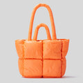 Bolsa puffer nylon acolchoada luxuosa