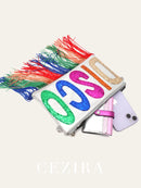 Clutch de Luxo Dopamine com Franjas e Paetês — Estilo Brilhante para Arrasar em Qualquer Ocasião