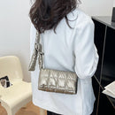 Bolsa puffer transpassada acolchoada luxuosa