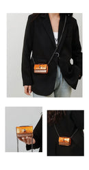 Bolsa Mini dopamine — Transversal com Corrente, Compacta e Cheia de Charme!