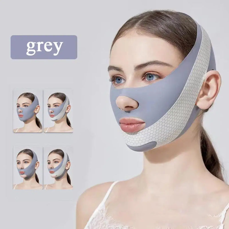 Faixa Modeladora Facial V-Line | Lifting Instantâneo Contra Papada e Flacidez