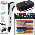 Caneta de impressão 3D com tela LCD para crianças