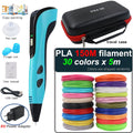 Caneta de impressão 3D com tela LCD para crianças