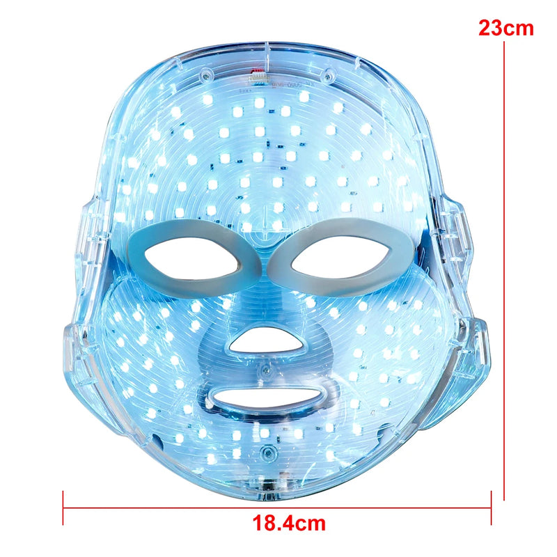Mascara Led facial 7 cores - Fototerapia Rejuvenescedora Para Sua Pele