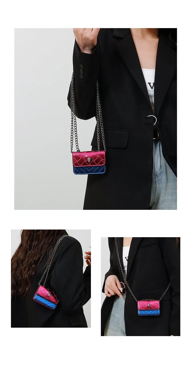 Bolsa Mini dopamine — Transversal com Corrente, Compacta e Cheia de Charme!