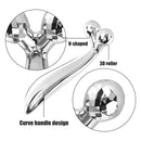 Massageador roller Y 3d e pedra Guasha para lifting