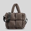 Bolsa puffer mini acolchoada luxuosa