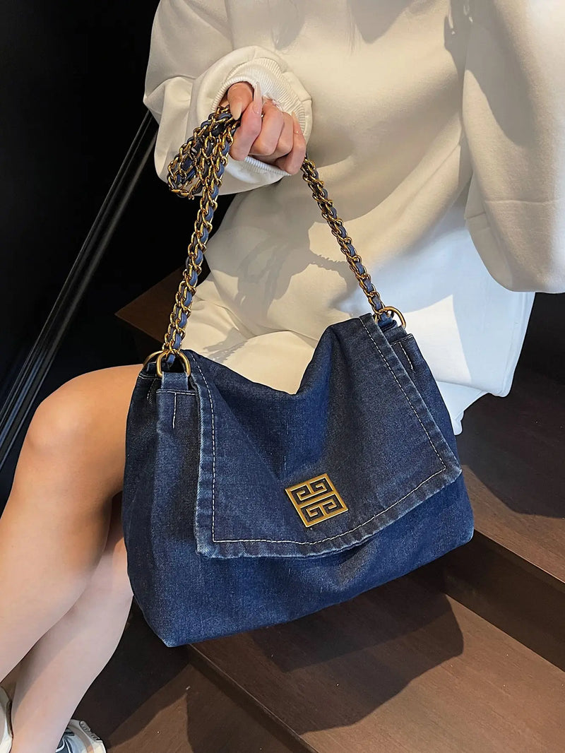 Bolsa jeans corrente 