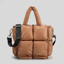 Bolsa puffer mini acolchoada luxuosa