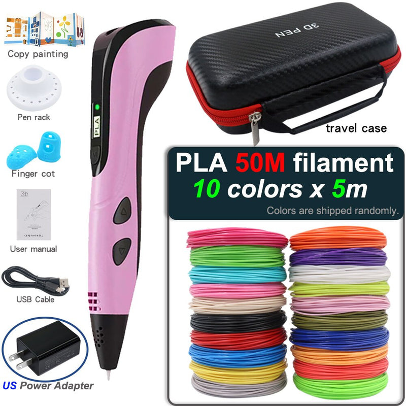 Caneta de impressão 3D com tela LCD para crianças