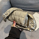 Bolsa puffer transpassada acolchoada luxuosa