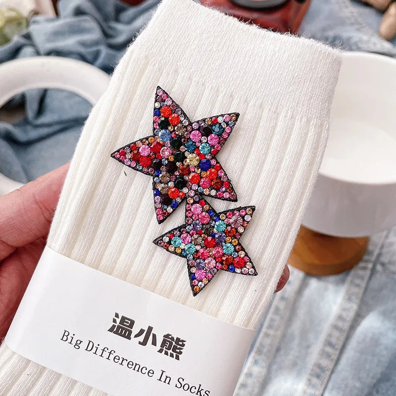 Meias estrela com Diamantes – brilho, bonforto e muito Estilo