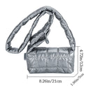 Bolsa puffer transpassada acolchoada luxuosa