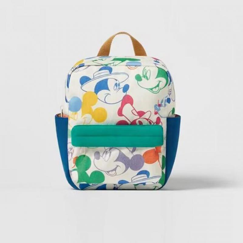 Mochila infantil impressa dos desenhos animados da disney com Mickey colorido