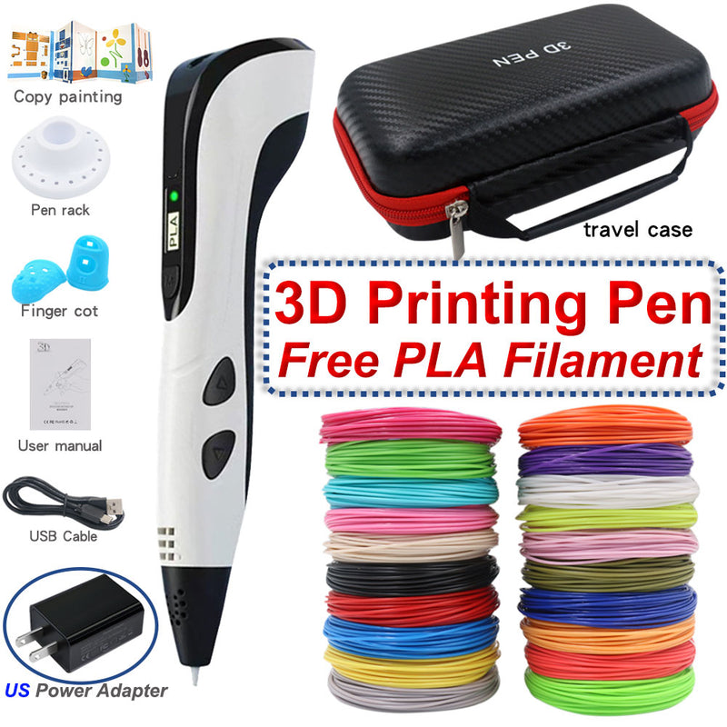 Caneta de impressão 3D com tela LCD para crianças
